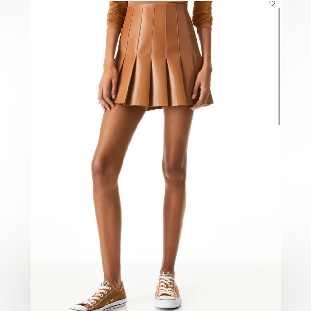 Alice + Olivia Tan Mini Skirt